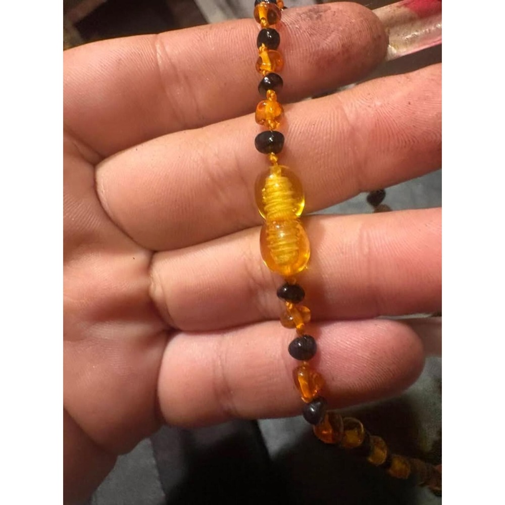 Baltic Amber Necklace Polished Honey Cognac Beads Natural Healing Holistic